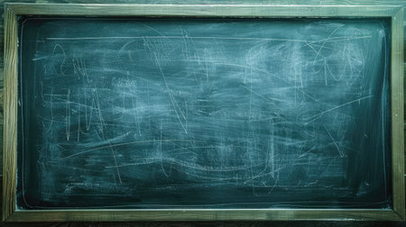 High-quality image of an empty chalkboard with a textured surface, perfect for educational and creative designs.の素材
