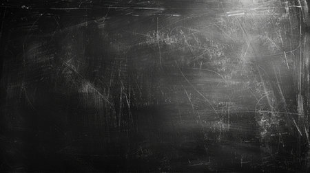 Close-up shot of a blank chalkboard texture, ideal for showcasing handwritten messages and artistic illustrations.の素材