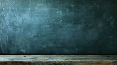 High-quality image of an empty chalkboard with a textured surface, perfect for educational and creative designs.の素材