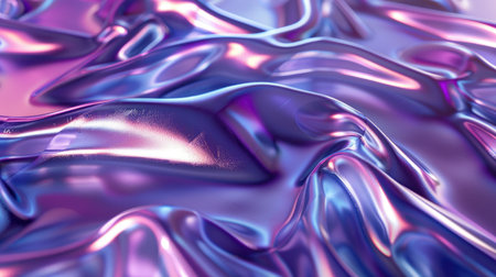 Shiny latex wallpaper in mesmerizing purple-blue hues, ideal for luxury and fashion concepts.の素材