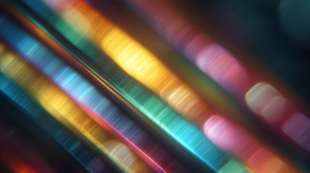 Explore a captivating blend of vibrant colors and soft bokeh effects in this abstract image. Perfect for artistic projects, backgrounds, or creative inspiration.の素材