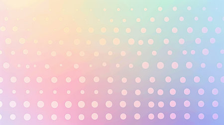 Pastel background with subtle polka dots in different colors.の素材