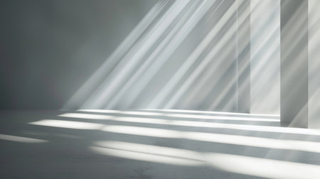A minimalist abstract background with subtle light beams creating a serene and tranquil atmosphere,の素材