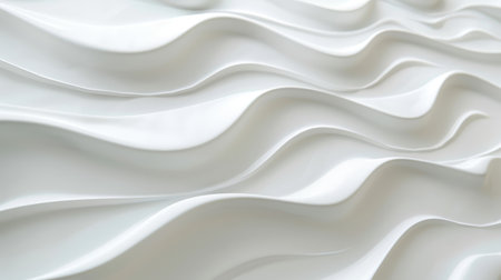 A minimalist white background with a very subtle wave pattern, offering a hint of movement while maintaining simplicityの素材