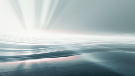 A minimalist abstract background with subtle light beams creating a gentle, peaceful atmosphere,の素材