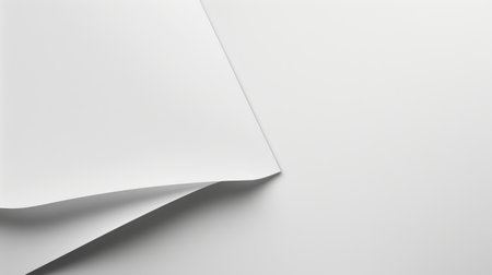 A pure white background with a slight shadow effect at the corners, giving a sense of depth and dimensionの素材