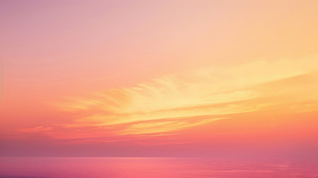 A gradient background featuring a blend of sunset hues, from deep orange to soft pink, ideal for creating a warm and inviting visual for presentationsの素材