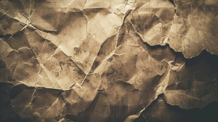 Vintage paper texture with weathered edges and sepia tones.の素材