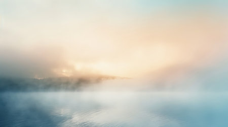 Abstract background with soft, diffused light creating a gradient effect, giving a sense of calm and serenity, no peopleの素材