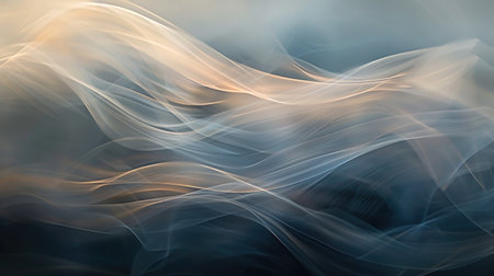 An abstract background with soft, flowing light creating a sense of movement and tranquility, no peopleの素材
