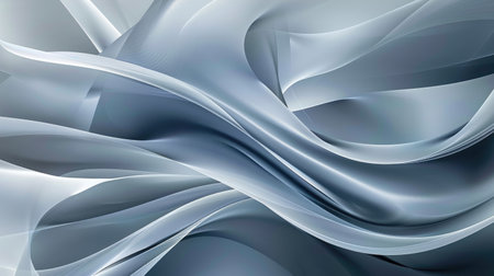 Modern gray wave background with abstract curves and subtle gradients, perfect for a contemporary wallpaper designの素材