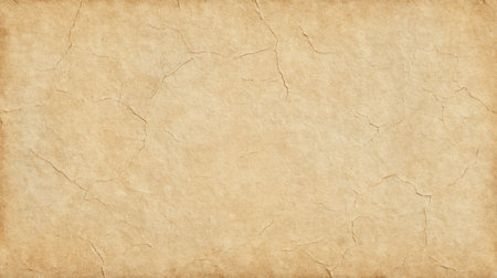 Elegant vintage paper background featuring natural cracks and creases, perfect for artistic designs, crafts, invitations, and historical themed projects with a warm aesthetic.の素材