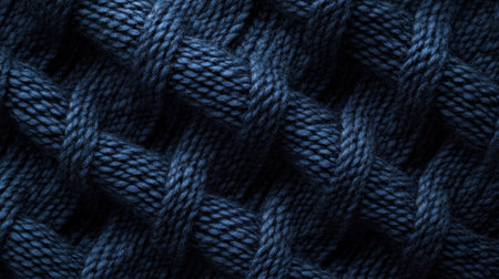 Detailed close-up of checkered wool knitwear texture, showcasing soft wool and intricate knitting patterns, perfect for cozy apparel.の素材