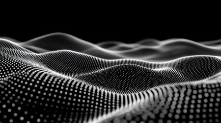 Stream of binary code, flowing zeros and ones in motion, visualizing the intricate coding and data processing of modern technologyの素材