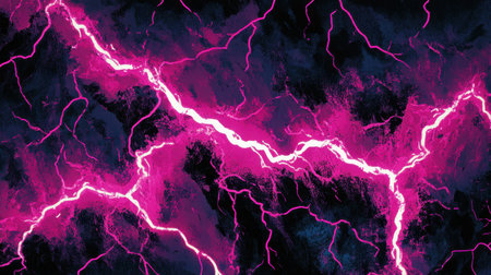 A vibrant comic art-style background featuring bold pink lightning flashes, adding a dynamic and energetic feel to visual projects and illustrations.の素材