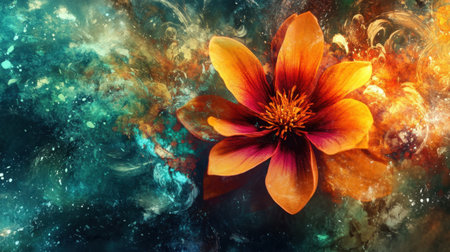 A stunning high-definition image showcasing an aesthetic background with a blend of colors and artistic elements, ideal for digital projects and marketing.の素材