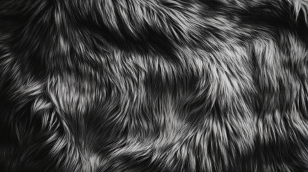 Soft fluffy grey fur texture, natural hair detail emphasized in a warm and inviting designの素材