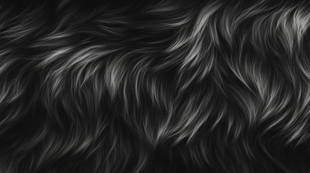 Realistic soft grey fur with natural texture and fluffy hair details for warm and inviting designsの素材