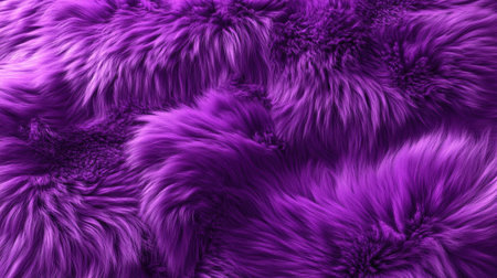 Vibrant purple fur texture with soft and fluffy details, perfect for luxurious and cozy designsの素材