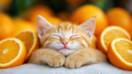 A vibrant pile of fresh whole oranges with smooth, shiny skins, perfect for a colorful fruit backgroundの素材