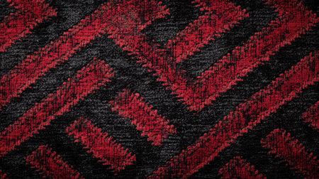 Black and red textured grunge pattern with an abstract and distressed look for edgy graphic designsの素材