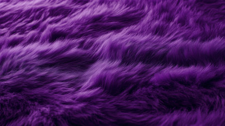 Close-up macro of soft purple fur, luxurious fluffy texture for backgrounds and winter themesの素材