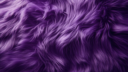 Fluffy purple fur captured in macro detail, soft and luxurious for cozy fashion and design backdropsの素材