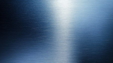 This smooth blue metal texture features subtle reflections and highlights, creating a modern and sleek aesthetic. Ideal for backgrounds or designs.の素材