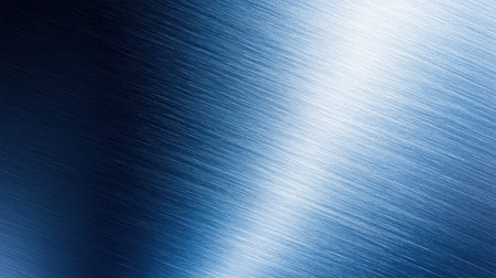 This stunning image features a shimmering blue metal surface with elegant brush strokes, creating a sleek and modern aesthetic perfect for backgrounds and designs.の素材
