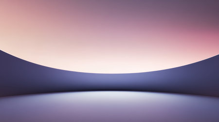 This serene abstract background features soft gradients and smooth curves, creating a calm atmosphere perfect for design projects and creative applications.の素材