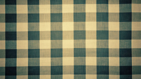 This image features a checkered pattern of blue and beige squares, creating a stylish and versatile background suitable for various design projects and home decor applications.の素材
