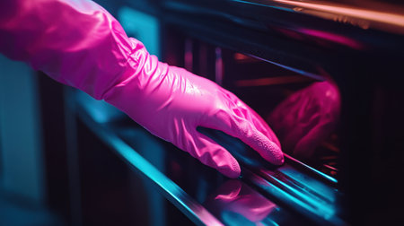 A vibrant close-up showcasing a personの素材