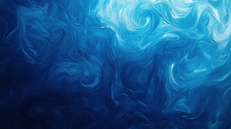 Beautiful abstract image featuring deep blue swirling patterns that evoke a sense of fluid movement and tranquility. Ideal for backgrounds or artistic projects.の素材