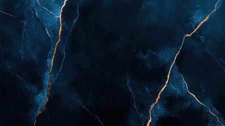 Stunning dark marble texture featuring striking golden veins, perfect for elegant backgrounds and modern designs. Enhance your space with luxury art.の素材