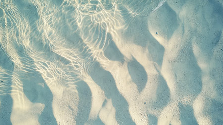 Beautifully illuminated beach scene with gentle waves and soft, sunlit sand. Ideal for evoking a sense of peace, relaxation, and connection to nature.の素材