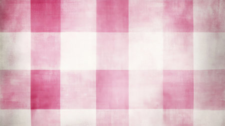Featuring a soft pink gingham pattern, this image provides a warm and inviting backdrop perfect for various creative projects, from home decor to event planning.の素材