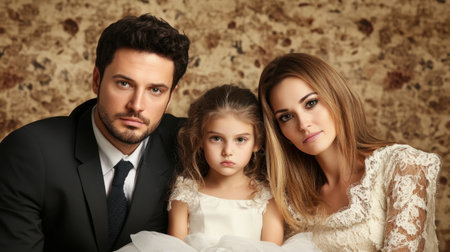 Divorced parents, co-parenting, child, family, support.の素材