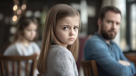 Family, co-parenting, divorced parents, child, support.の素材