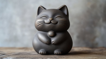 Lucky cat, figurine, Chinese, good luck, fortune.の素材