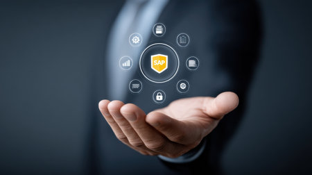 Explore a digital ecosystem focused on growth in the business sector, highlighting advanced technology solutions and innovative strategies for success.の素材