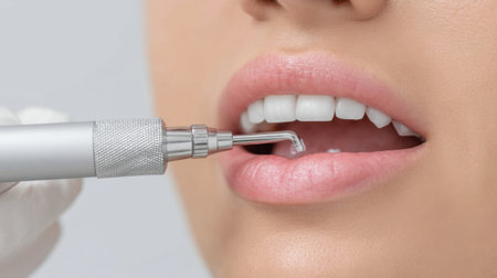 Explore advanced laser technology used in dentistry for effective gum treatment and inflammation removal, enhancing patient comfort and promoting oral health.の素材