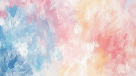 This soft abstract texture features gentle blush pink, sky blue, and cream tones, perfect for backgrounds in design, branding, and artistic projects.の素材