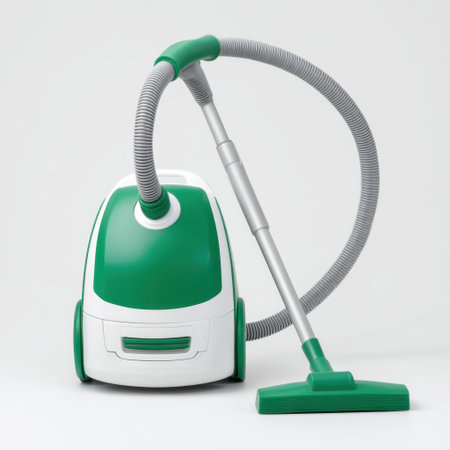 A sleek and modern green vacuum cleaner featuring a detachable hose is perfect for efficient home cleaning, combining functionality and style for practical use.の素材