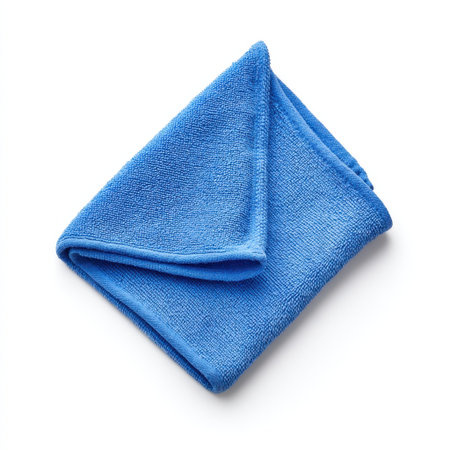 This vibrant blue microfiber cloth is perfect for cleaning and polishing various surfaces. Its lint-free texture ensures a streak-free finish, making it a household essential.の素材