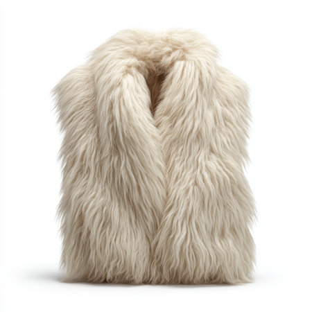 This luxurious cream faux fur vest offers a plush texture perfect for layering. Ideal for stylish outfits, it enhances any fashion-forward wardrobe with elegance.の素材