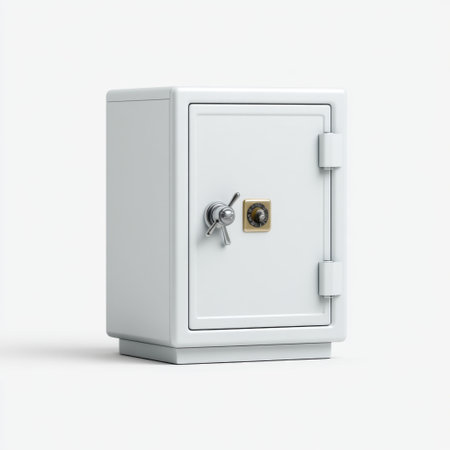 This white security safe offers a reliable solution for protecting valuables and important documents, featuring a robust lock mechanism in a sleek design suitable for any space.の素材