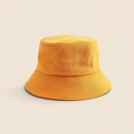 Discover this vibrant yellow bucket hat, perfect for summer outdoor activities and casual outfits. A trendy accessory that combines style and sun protection effortlessly.の素材