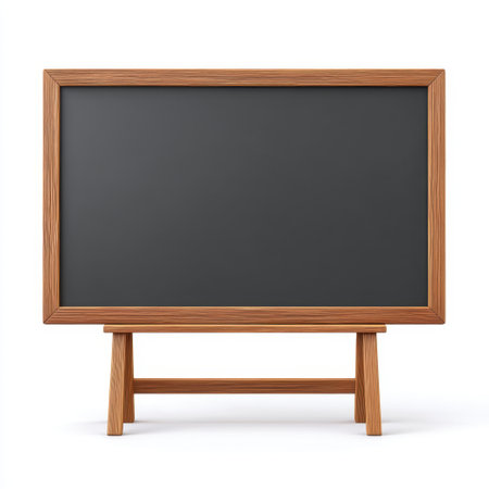 A stylish wooden chalkboard designed for various uses, ideal for classrooms, menus, or personal projects. Its minimalist aesthetic enhances any environment beautifully.の素材