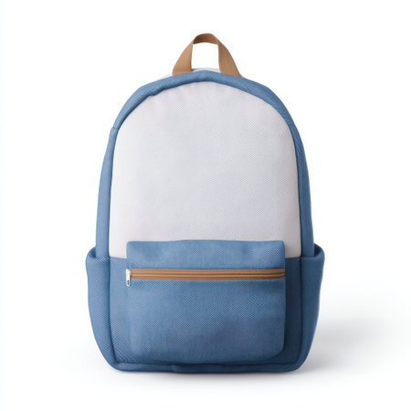 This stylish blue backpack features a sleek design and a zip pocket, making it perfect for school, travel, and daily adventures. Durable and functional for all occasions.の素材