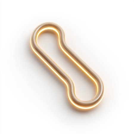 Discover a stunning golden paperclip set against a bright white background, perfect for enhancing modern office aesthetics and inspiring creative design projects.の素材